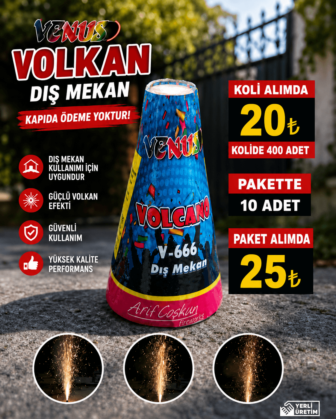 Toptan Dış Mekan Volkan Satışı ürün görseli