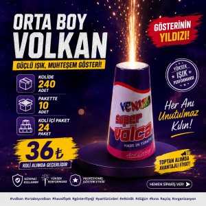 Toptan Orta Boy Volkan Koli Fiyatı - Venüs Konik 667